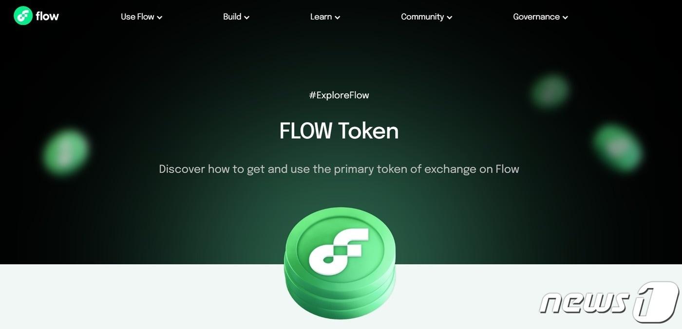 레이어1 플로우의 토큰. (플로우 공식 홈페이지 갈무리)