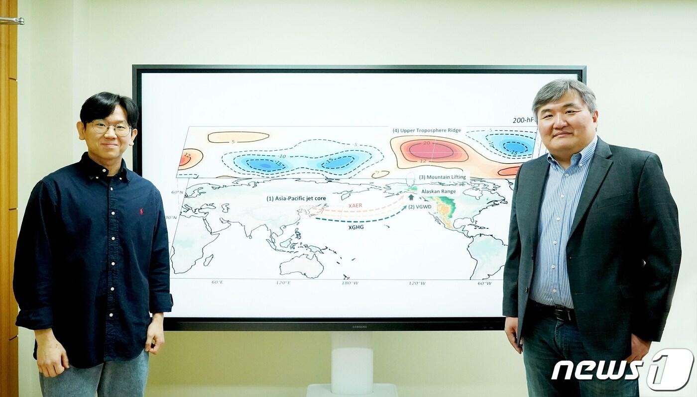  GIST 윤진호 교수(오른 쪽)와 이주은 박사과정생(지스트 제공)/뉴스1