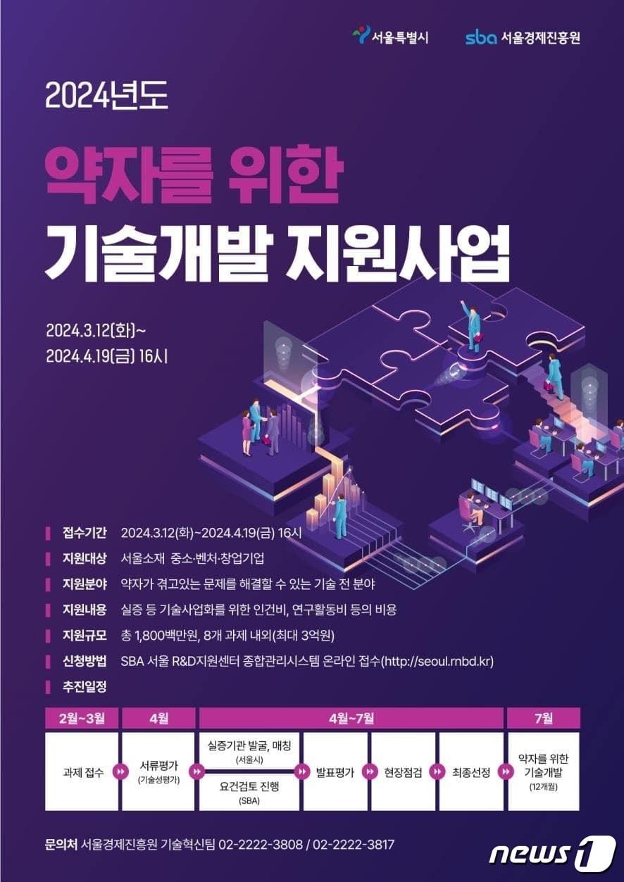 본문 이미지 - '약자를 위한 기술개발 지원사업'. (서울시 제공)ⓒ 뉴스1