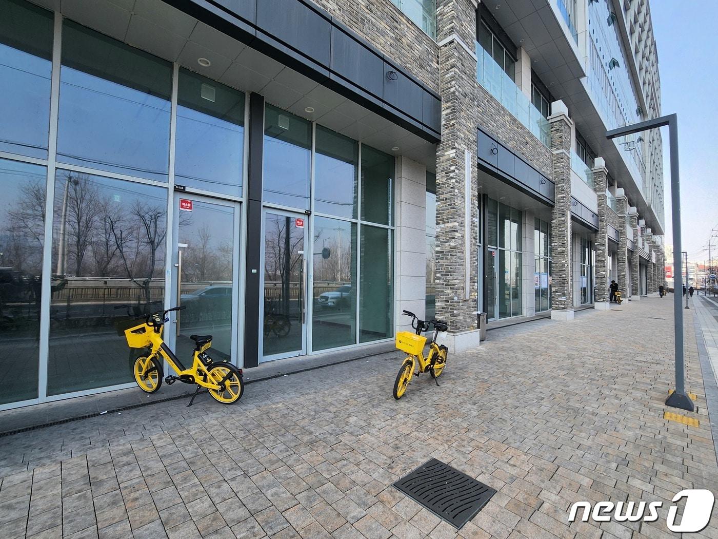 본문 이미지 - 경기도 하남시 미사지구 상가와 지식산업센터  ⓒ News1 전준우 기자