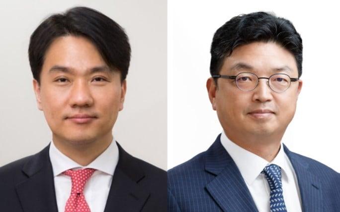 본문 이미지 - 이형주(왼쪽) 신임 금융위 상임위원과 이윤수 신임 증권선물위원회 상임위원.(금융위원회 제공)