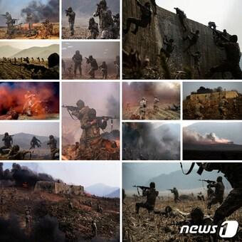 본문 이미지 - (평양 노동신문=뉴스1) = 북한 노동당 기관지 노동신문은 16일 김 총비서가 지난 15일 항공륙전병부대들(우리의 공수부대)의 훈련진행 계획에 대한 보고를 받고 훈련을 지도했다고 보도했다.국내에서만 사용가능. 재배포 금지. DB 금지. For Use Only in the Republic of Korea. Redistribution Prohibited] rodongphoto@news1.kr