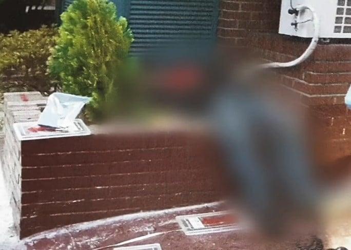 본문 이미지 - 김 씨 피살 당시 모습. ('강력반 X파일 끝까지 간다')