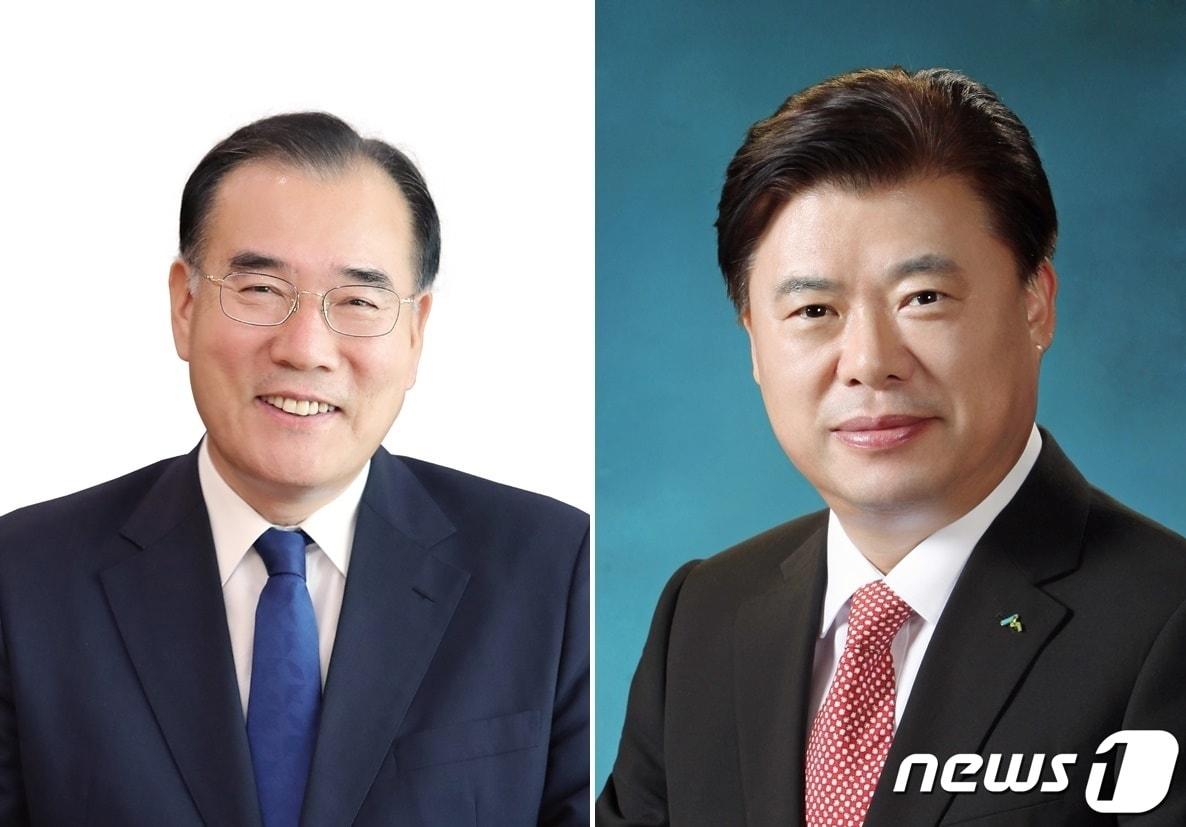 본문 이미지 - 22대 총선 전남 담양·함평·영광·장성 선거구에 출마한 이개호 더불어민주당 의원(왼쪽)과 무소속 이석형 전 함평군수.(중앙선거관리위원회 제공)/뉴스1