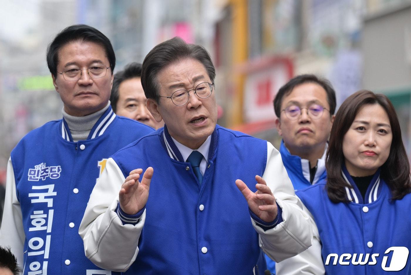 본문 이미지 - 이재명 더불어민주당 대표 (공동취재)2024.3.19/뉴스1 ⓒ News1 구윤성 기자