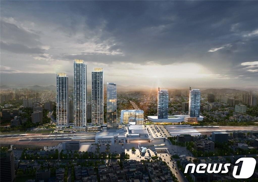본문 이미지 - 대전역세권 복합2-1구역 재개발사업 조감도. (대전 동구 제공) /뉴스1