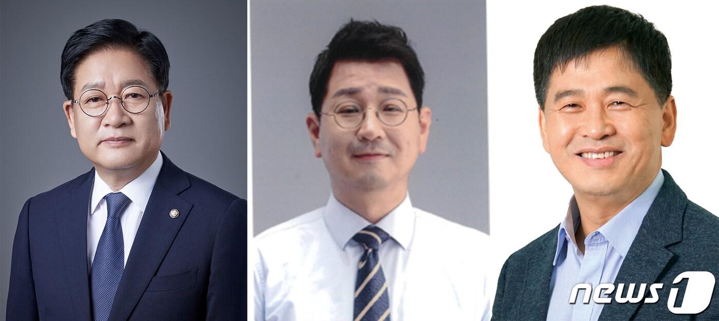 본문 이미지 - 권명호-김태선-이장우 후보(왼쪽부터) ⓒ News1 김지혜 기자