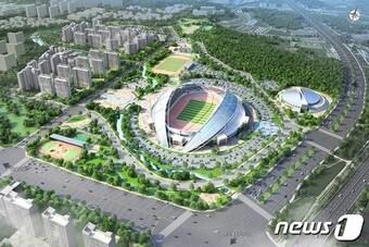본문 이미지 - 대전 서남부종합스포츠타운 조감도.(대전시 제공)/뉴스1