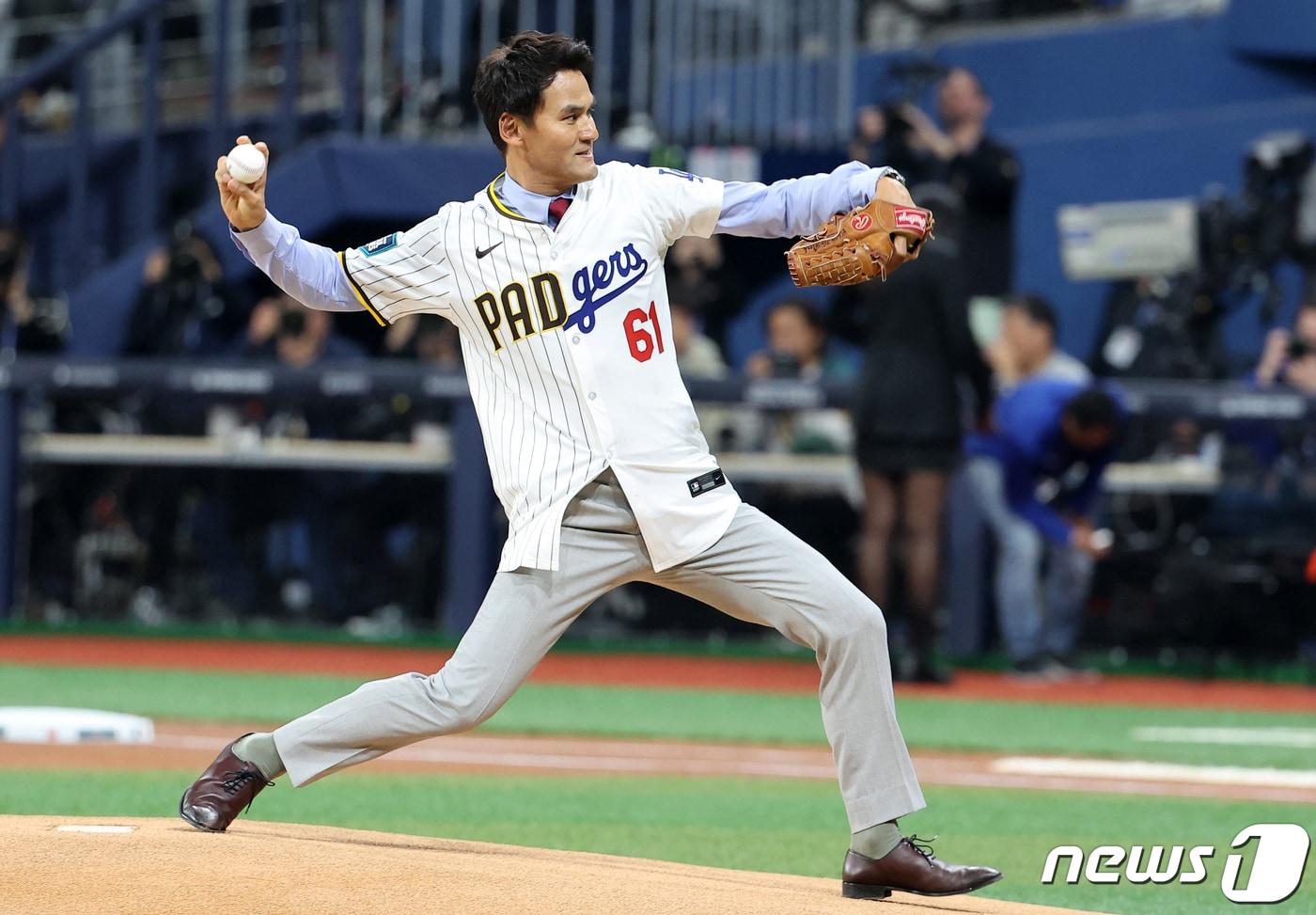 본문 이미지 - '코리안특급' 박찬호. 2024.3.20 ⓒ 뉴스1 박정호 기자