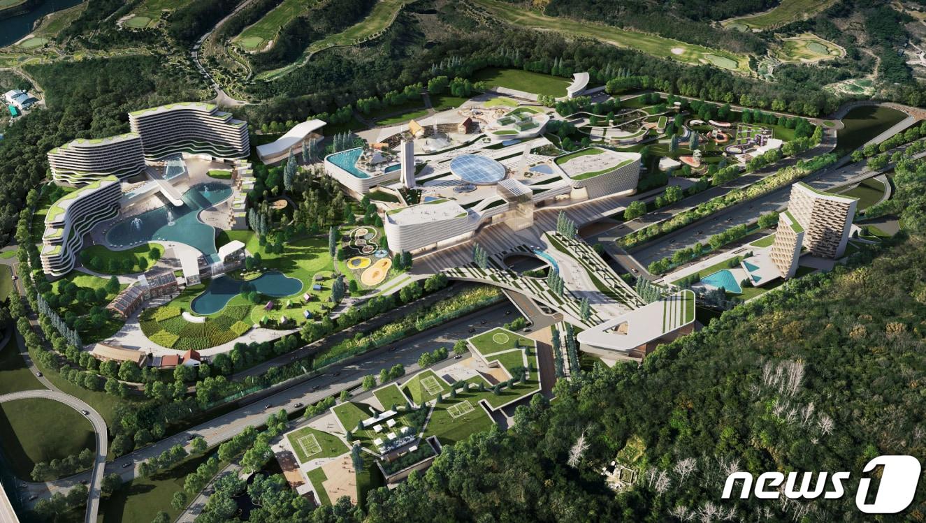 본문 이미지 - 어등산 관광단지 조감도.(광주시 제공)/뉴스1 ⓒ News1