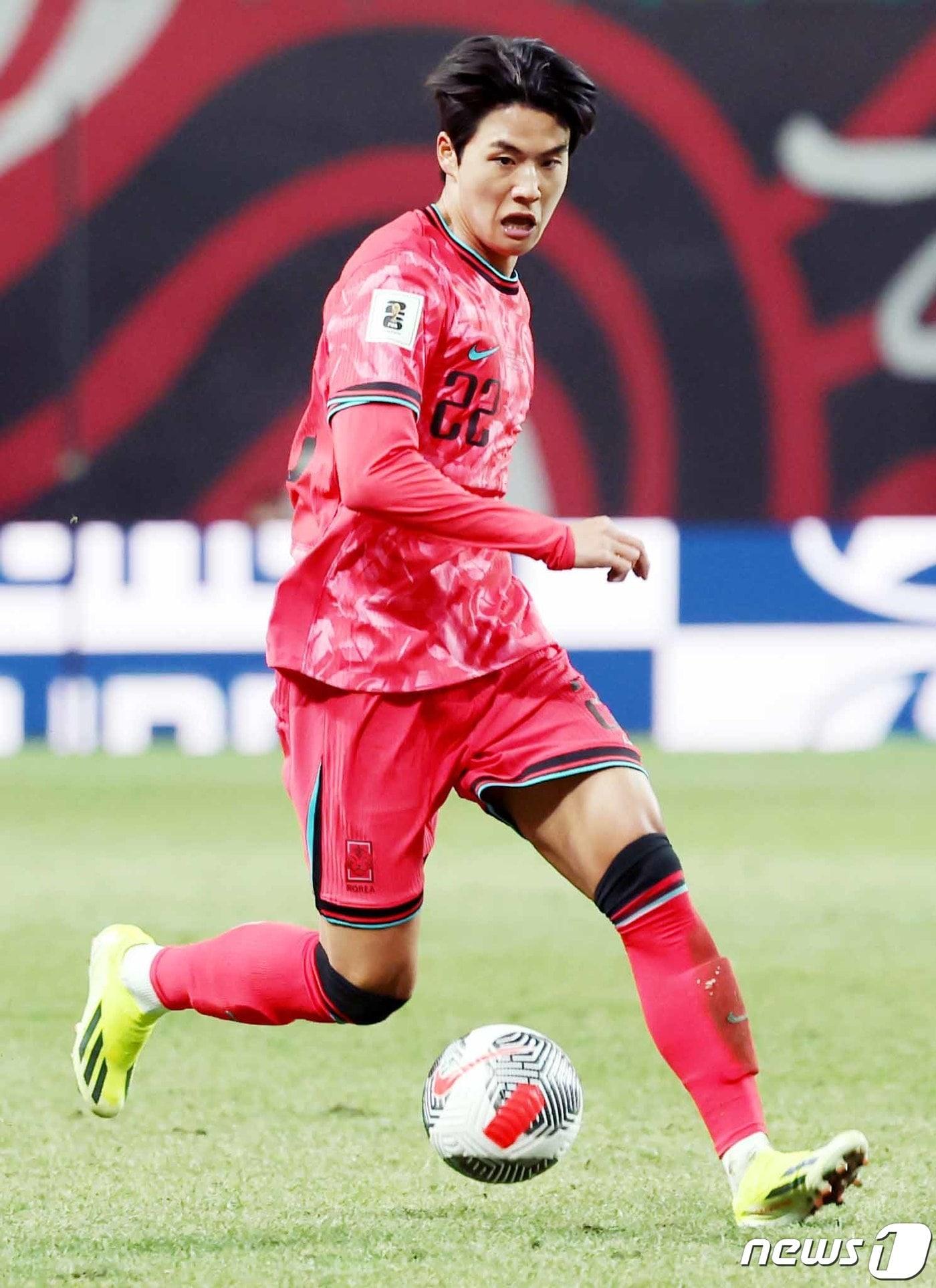 본문 이미지 - 축구대표팀의 든든한 사이드백 설영우 ⓒ News1 민경석 기자