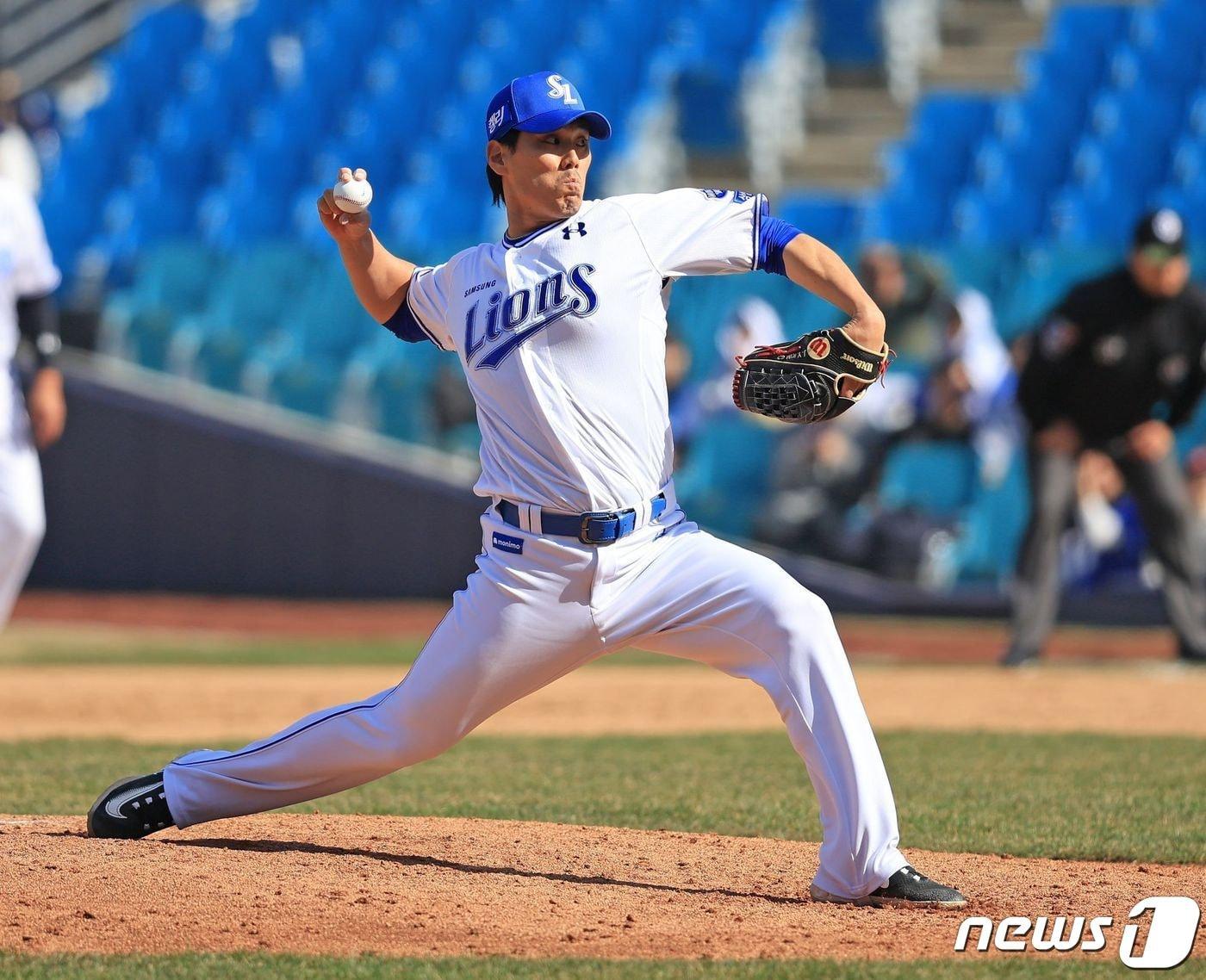 본문 이미지 - 삼성 라이온즈 투수 김재윤. (삼성 제공)