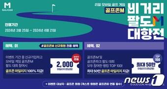 본문 이미지 - 골프존M 비거리 팔도 대항전 이미지(골프존 제공)