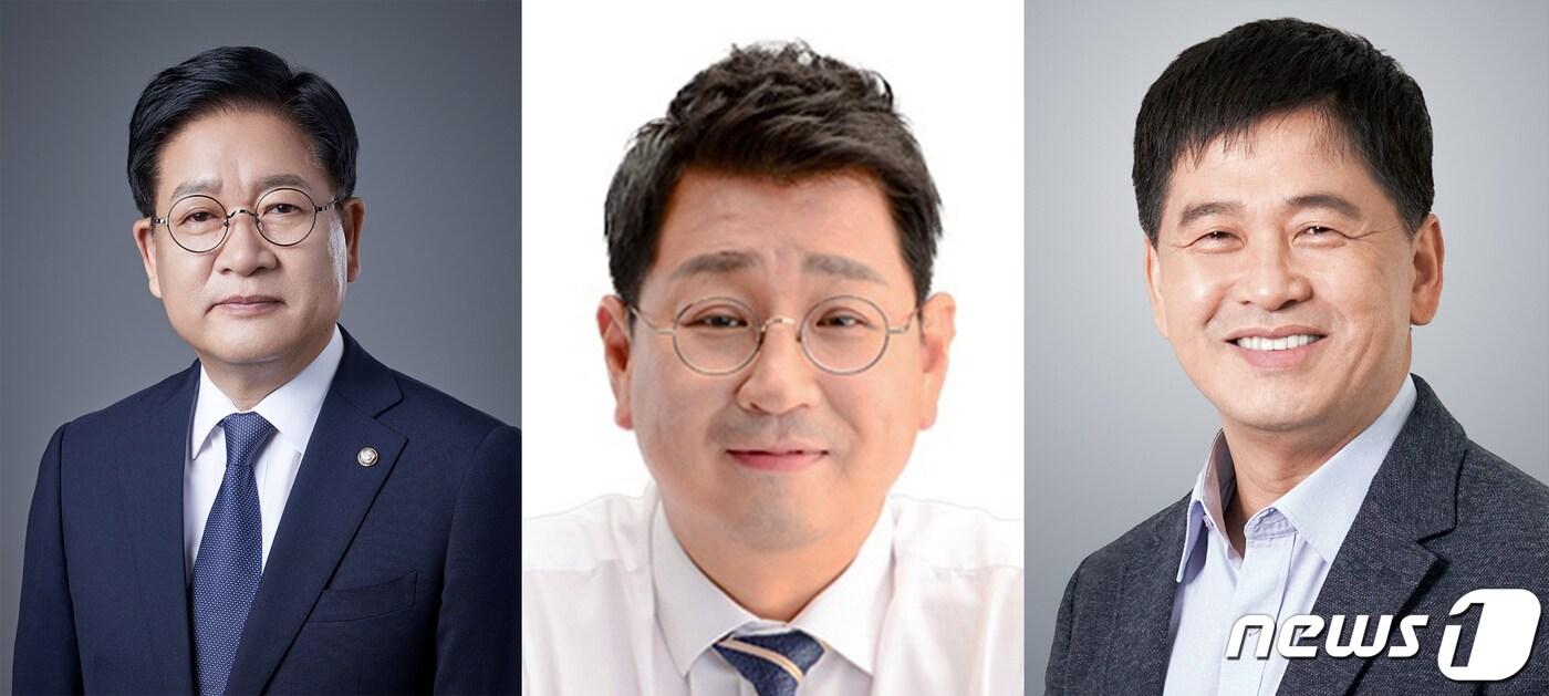 본문 이미지 - 동구 선거구에 출마한 국민의힘 권명호-더불어민주당 김태선-노동당 이장우 후보.(왼쪽부터).ⓒ News1 김지혜 기자