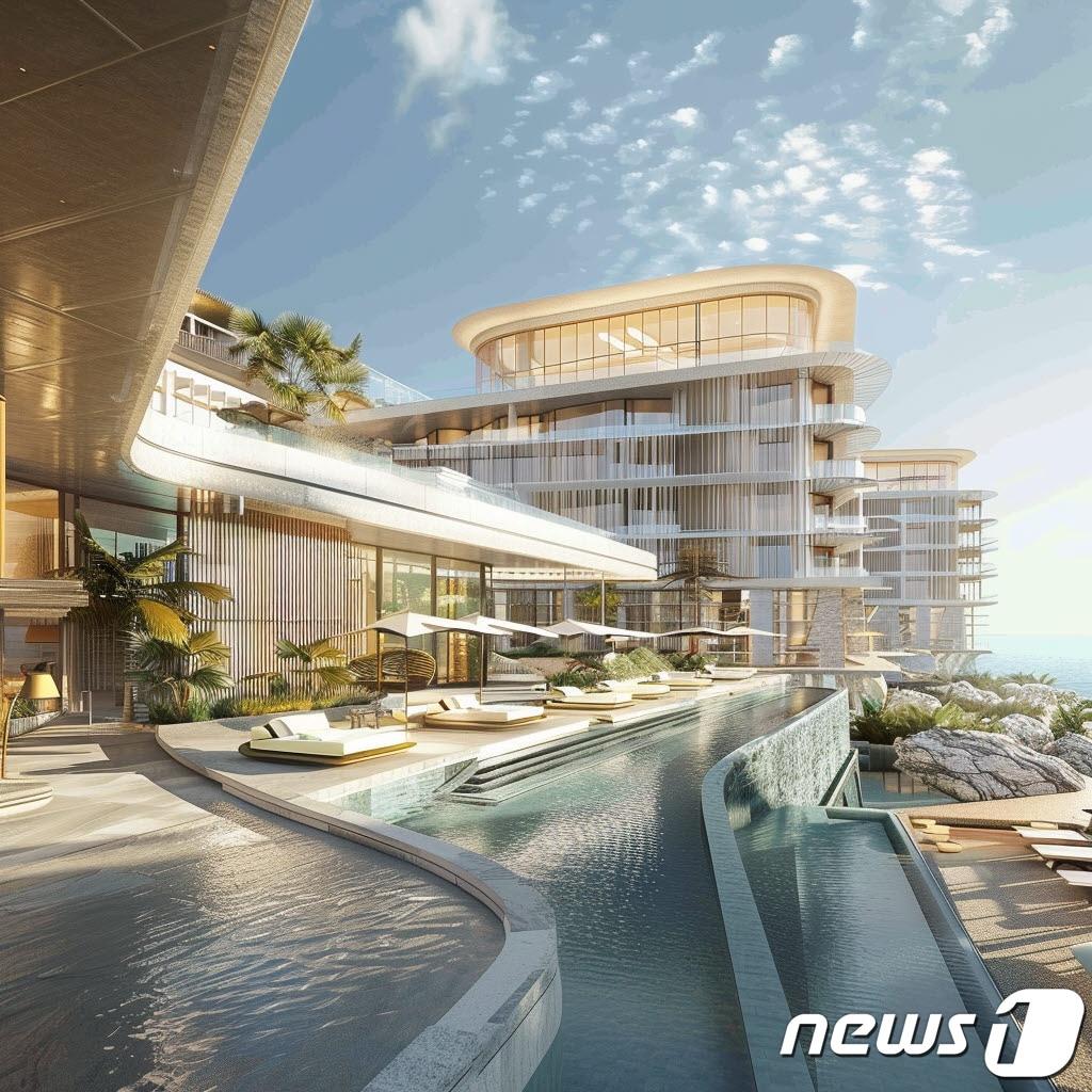 본문 이미지 -  논산 탑정호 리조트개발사업 조감도. / 뉴스1