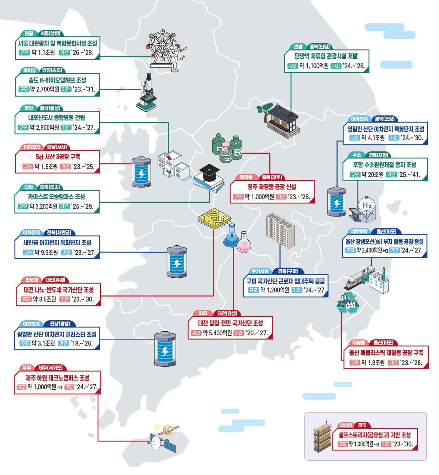 본문 이미지 - '기업·지역 투자 신속 가동 지원 방안' 개요(기획재정부 제공). 2024.3.28/뉴스1