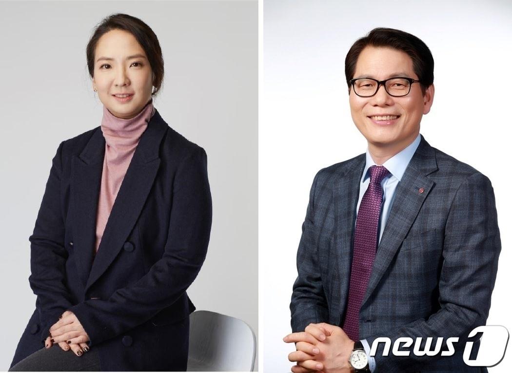 본문 이미지 - 최현수 깨끗한나라 대표이사 사장(왼쪽)과 김민환 깨끗한나라 대표이사 부사장 2024.3.29/뉴스1