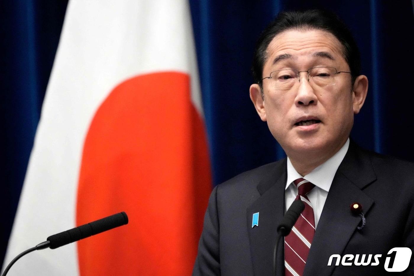 기시다 후미오 일본 총리가 28일(현지시간) 도쿄 총리 관저에서 기자회견을 갖고 "북한과의 정상회담 추진 노력을 계속하겠다＂고 밝히고 있다. 2024.3. 29 ⓒ AFP=뉴스1 ⓒ News1 우동명 기자