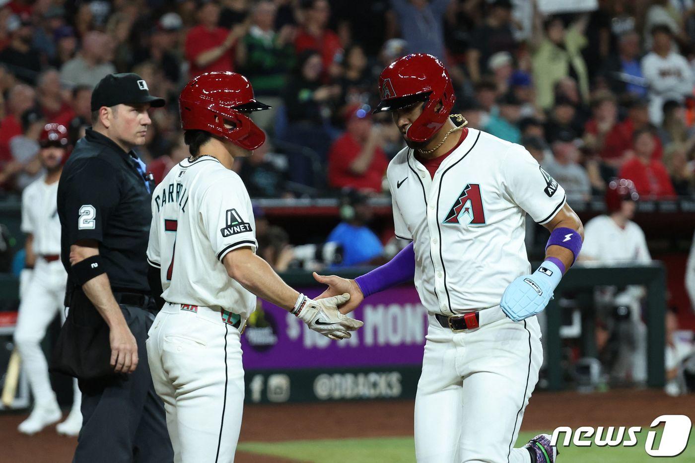 애리조나 다이아몬드백스가 2024시즌 첫 경기부터 화끈한 공격력을 과시했다. ⓒ AFP=뉴스1