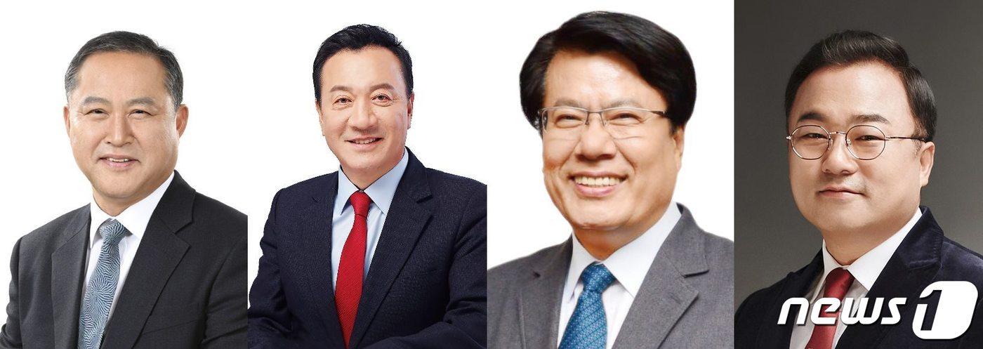 본문 이미지 - 왼쪽부터 이경용·엄태영·이근규·권석창 후보./뉴스1
