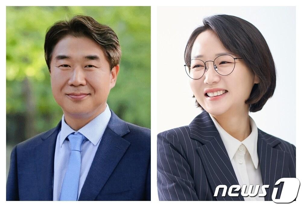 본문 이미지 - 3일부터 이틀간 결선 경선을 치루는 민주당 고양시병 예비후보. 왼쪽부터 이기헌 전 청와대 민정비서관, 홍정민 현 의원. (사진출처=선관위)