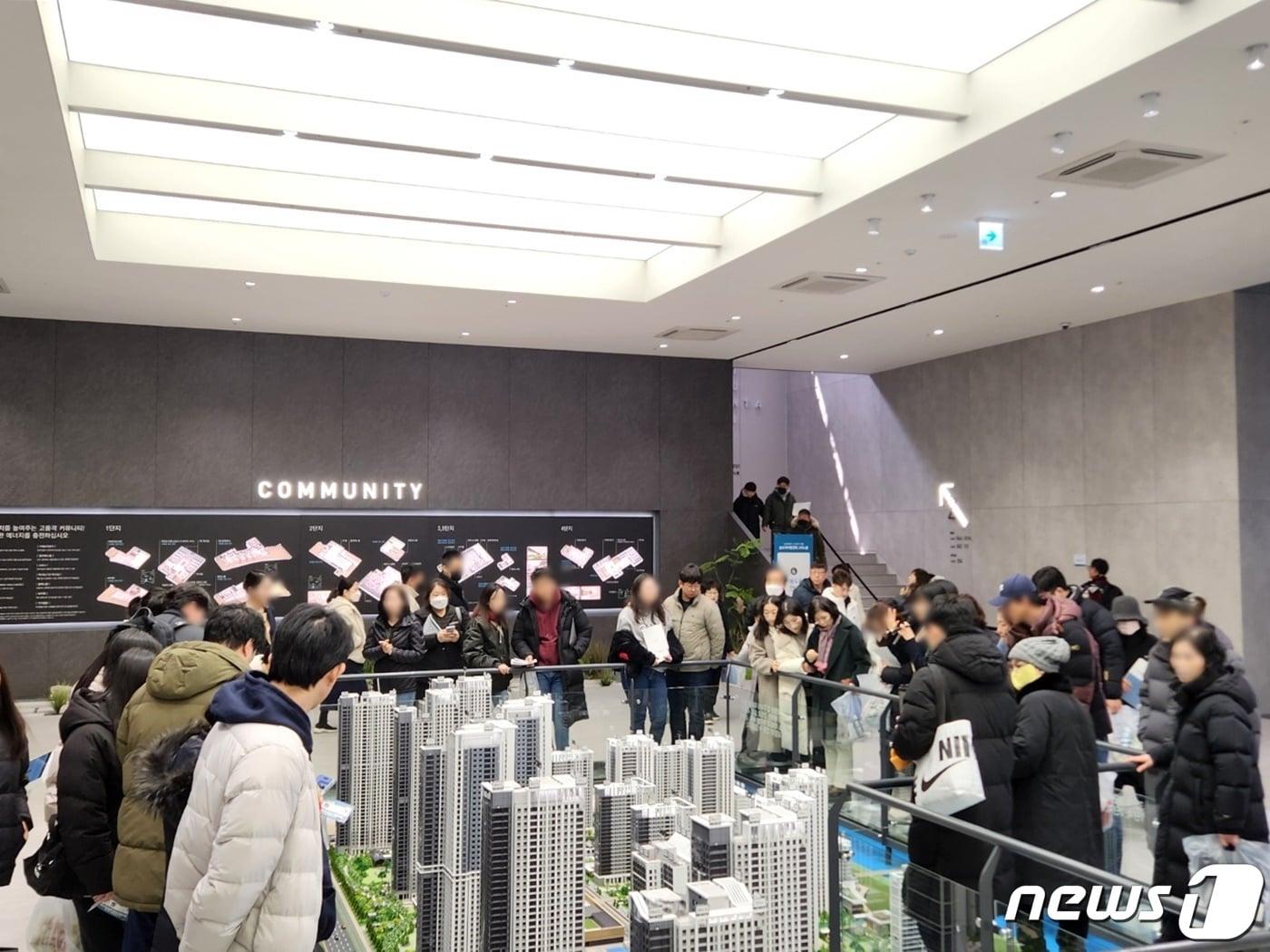 본문 이미지 -  견본주택 모습.(GS건설 제공)