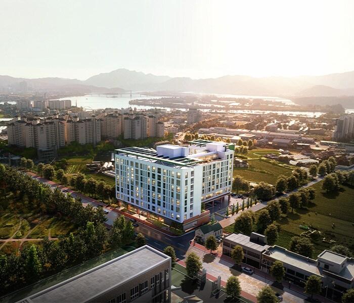 본문 이미지 - 사진은 춘천에 들어서는 노블파인스 조감도.(노블파인스 제공)