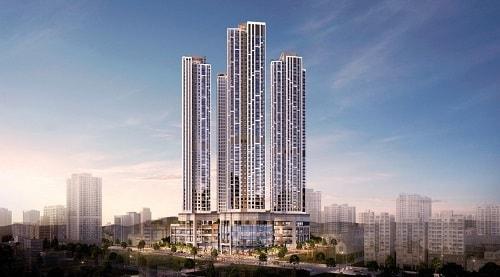 본문 이미지 - '힐스테이트 문수로 센트럴' 투시도(현대엔지니어링).