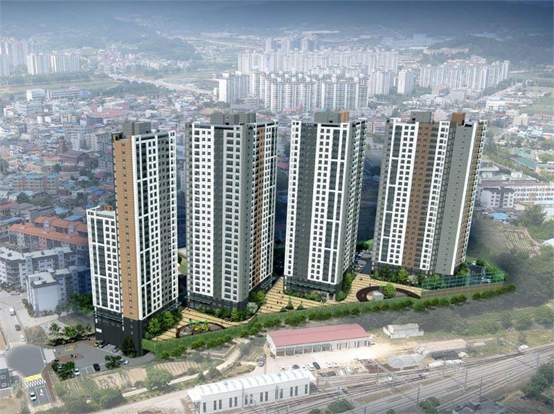 본문 이미지 - 증평 석미아데나 에듀포레 조감도.(증평군 제공)/뉴스1