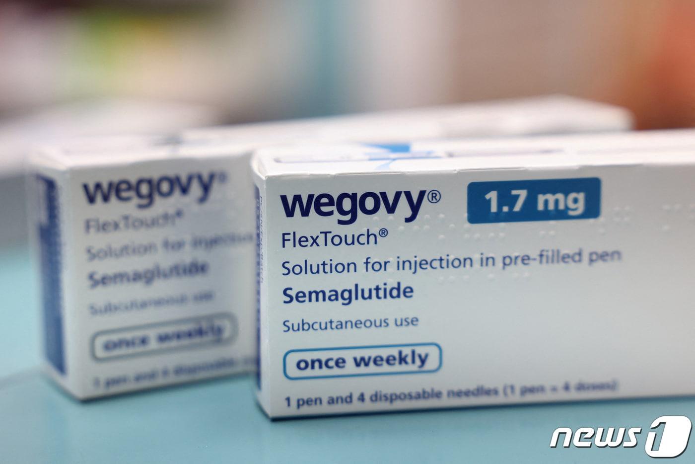 덴마크 제약사 노보노디스크가 생산한 비만 치료제 '위고비'(wegovy)가 8일(현지시간) 영국 런던의 약국에 배치돼 있다. 2024.03.09 ⓒ 로이터=뉴스1 