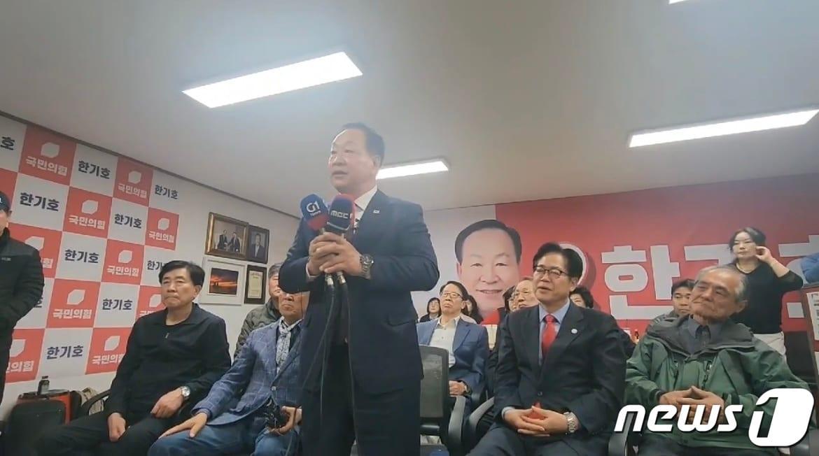 본문 이미지 - 4선에 성공한 국민의힘 한기호 의원.(후보측 제공)