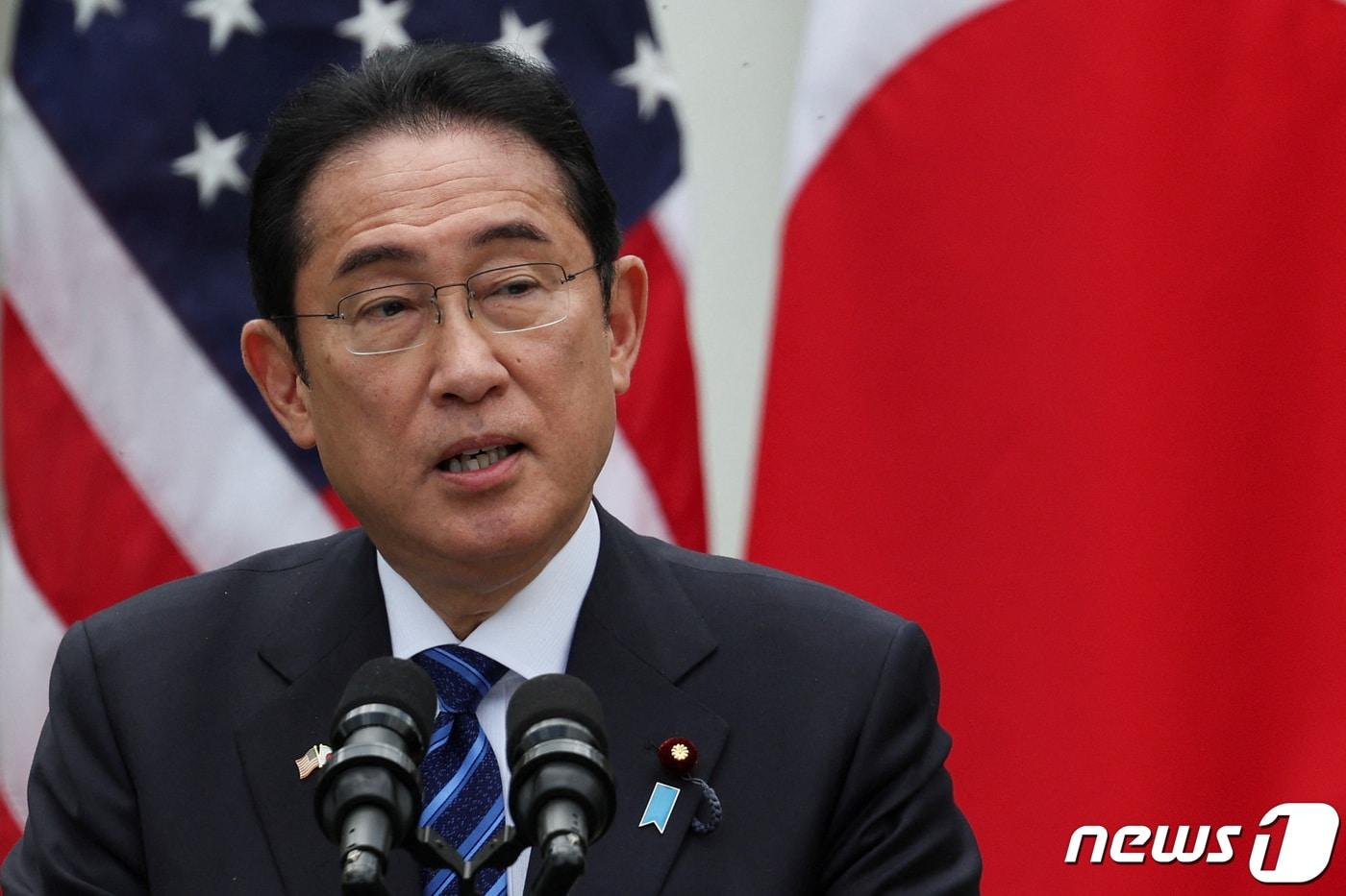 본문 이미지 - 10일(현지시간) 미국 워싱턴 백악관 로즈가든에서 기시다 후미오 일본 총리가 조 바이든 대통령과 공동 기자회견 중 발언하고 있다. 2024.04.10 (사진은 기사 내용과 무관함) ⓒ 로이터=뉴스1 ⓒ News1 권진영 기자