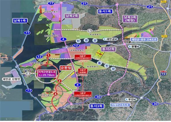 본문 이미지 - 새만금 지역간 연결도로 (조달청 제공)/뉴스1