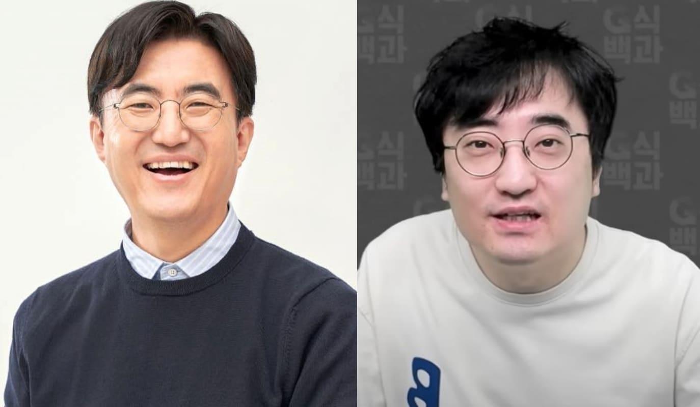 본문 이미지 -  김성회 더불어민주당 후보(좌), 게임유튜버 김성회. 