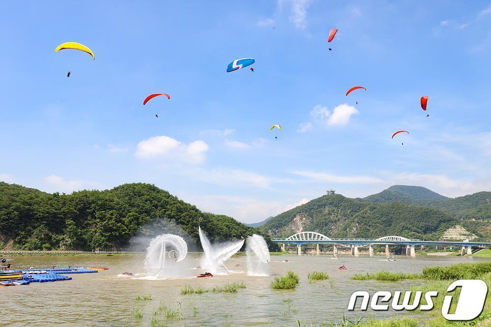본문 이미지 - 충북 단양호반(충주호)에서 MZ세대를 겨냥한 '수상 레포츠 아카데미'가 열린다.2024.4.14/뉴스1