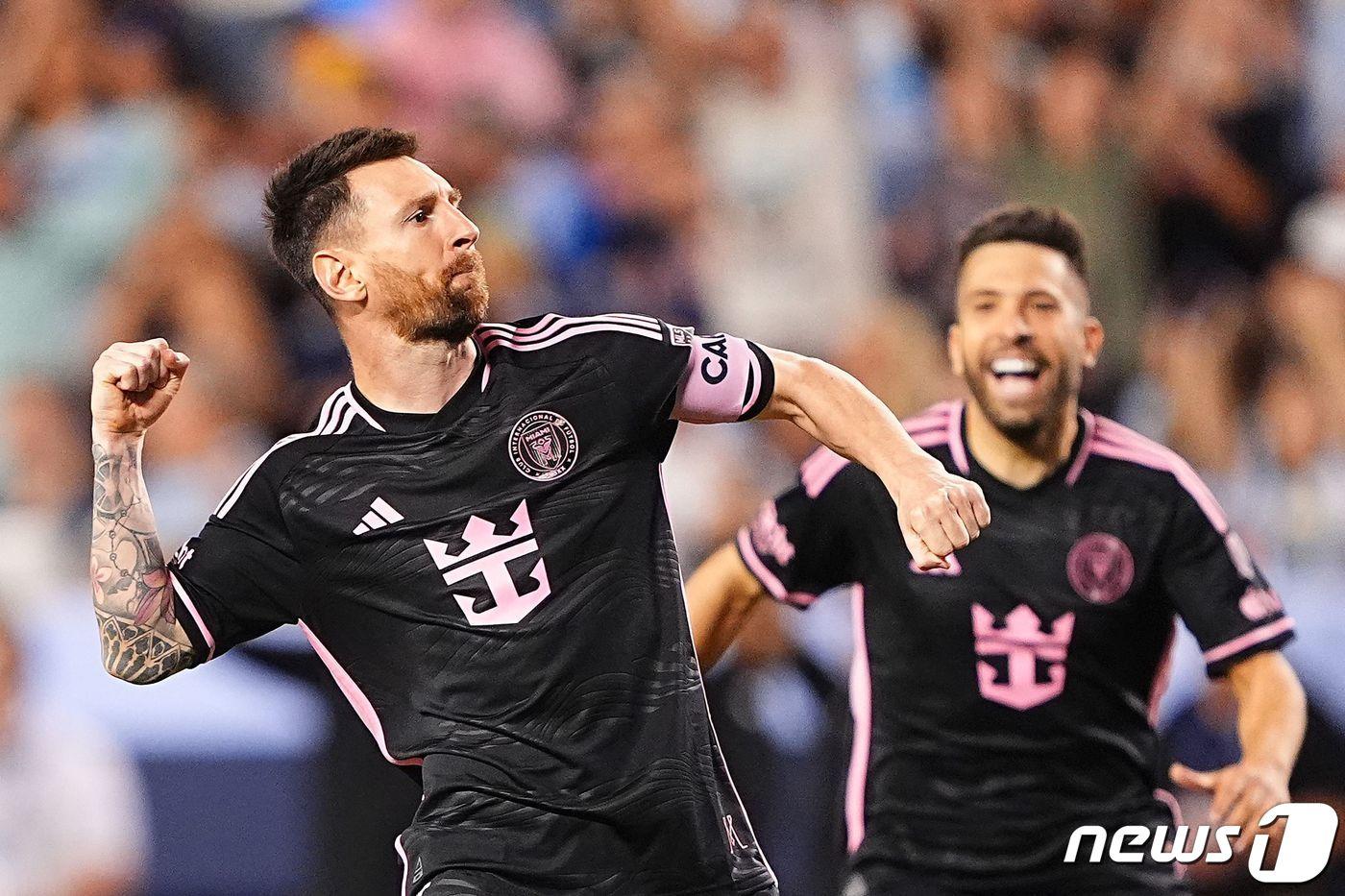 본문 이미지 - 미국 메이저리그사커(MLS)의 리오넬 메시. ⓒ AFP=뉴스1