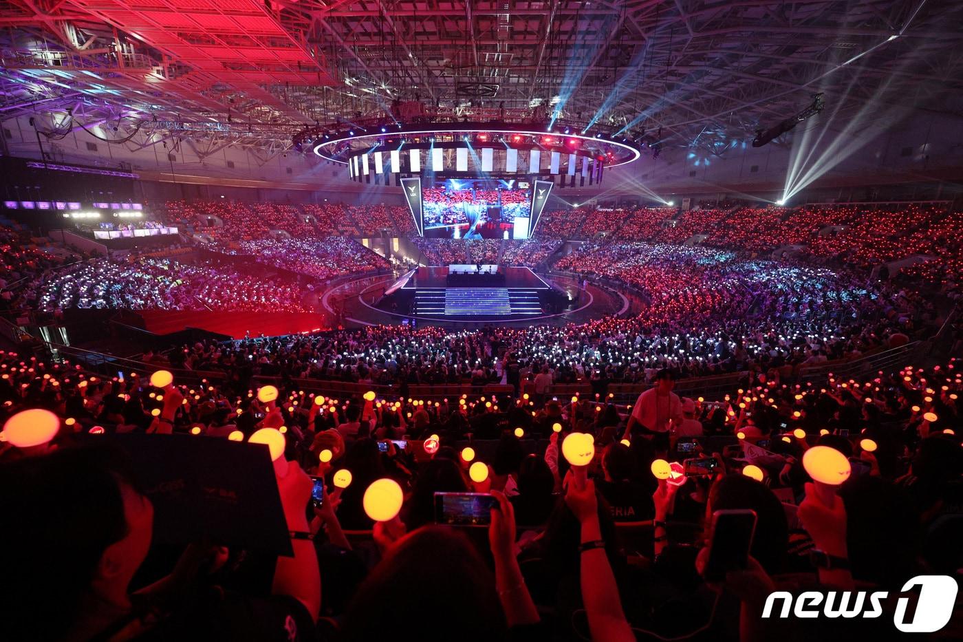 &#39;2024 리그오브레전드 챔피언스 코리아&#40;LCK&#41; 스프링&#39; 결승전.&#40;자료사진. 재판매 및 DB금지&#41;/뉴스1 DB