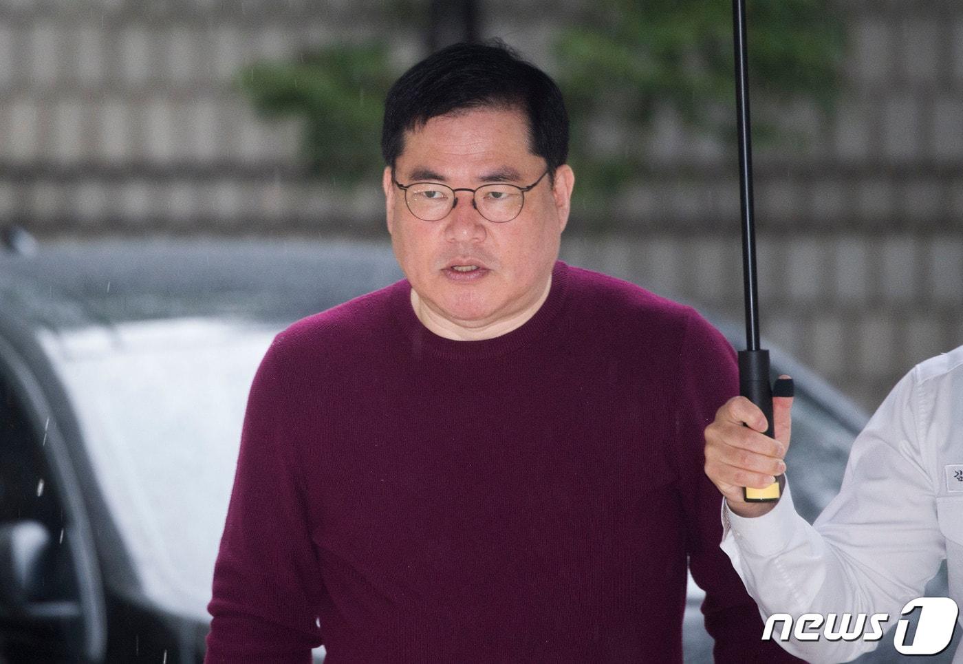 본문 이미지 - 유동규 전 성남도시개발공사 기획본부장. (공동취재) 2024.4.15/뉴스1 ⓒ News1 박정호 기자