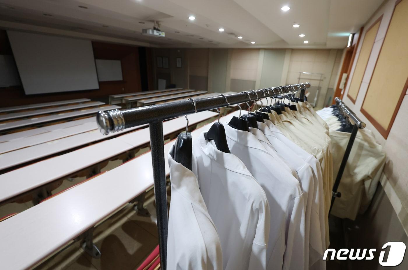 서울 시내의 한 의과대학 강의실이 고요한 모습을 보이고 있다. /뉴스1 ⓒ News1 김민지 기자