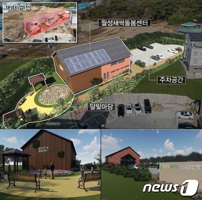 본문 이미지 - 사천 사남면 월성지구 농촌공간정비사업 조감도.(사천시 제공)