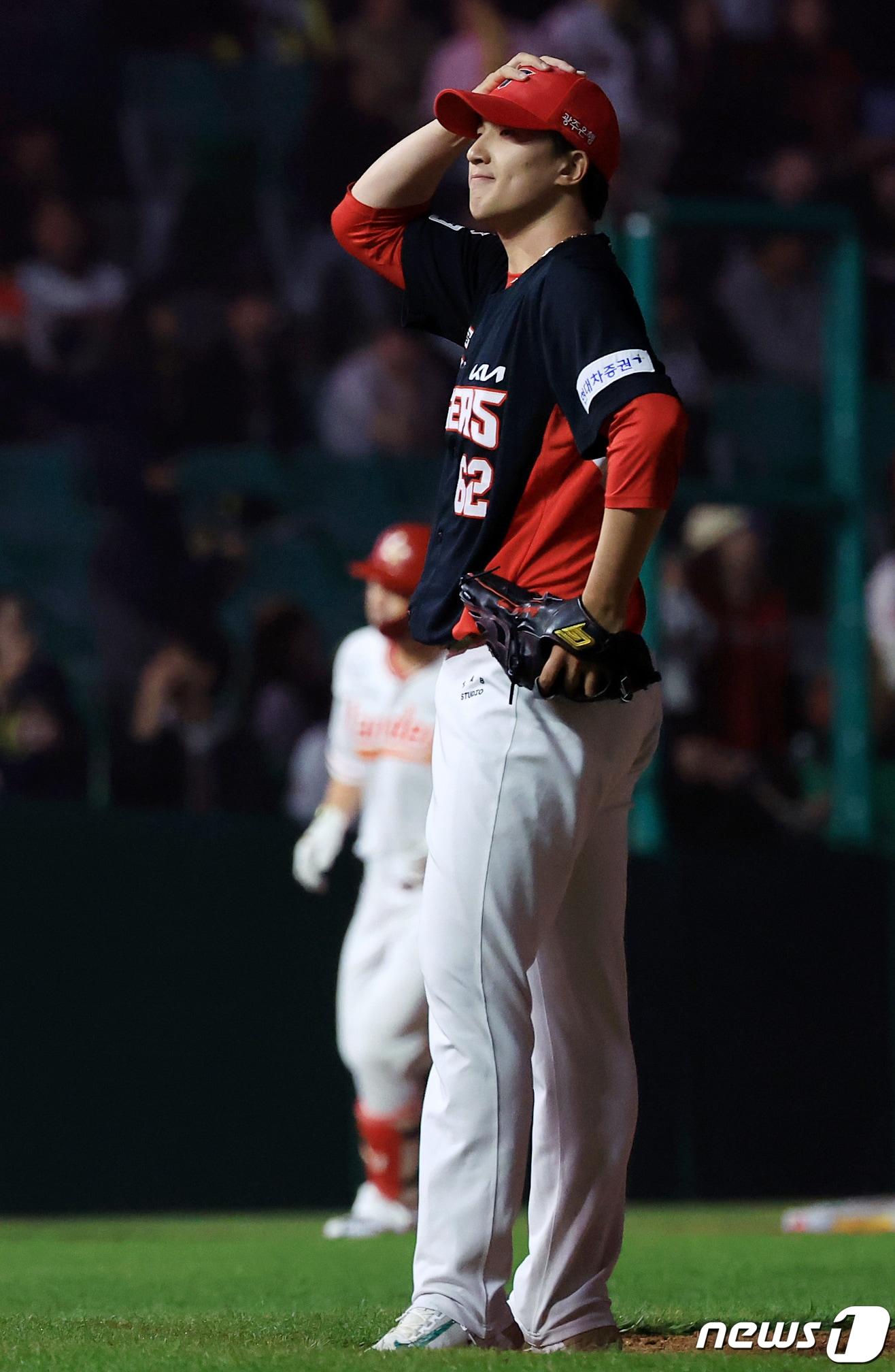 본문 이미지 - KIA 타이거즈 마무리 투수 정해영. 뉴스1 DB ⓒ News1 김진환 기자