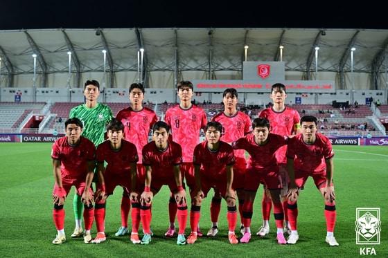 본문 이미지 - 한국 u23 대표팀이 일본과의 조별리그 3차전서 부분 로테이션을 가동한다. (대한축구협회 제공) 2024.4.17/뉴스1 ⓒ News1 신웅수 기자