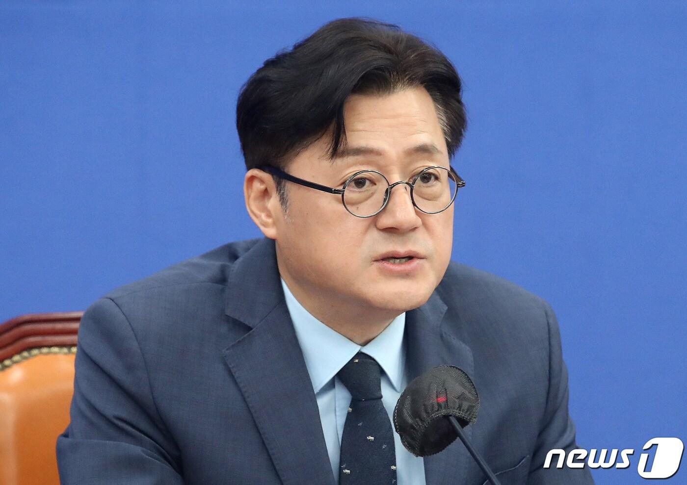 본문 이미지 - 홍익표 더불어민주당 원내대표. 뉴스1 ⓒ News1 임세영 기자