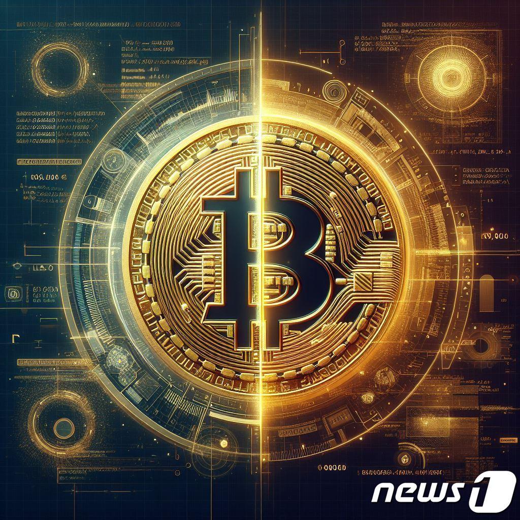 본문 이미지 - 마이크로소프트 코파일럿(Copilot)으로 생성한 비트코인 그림.