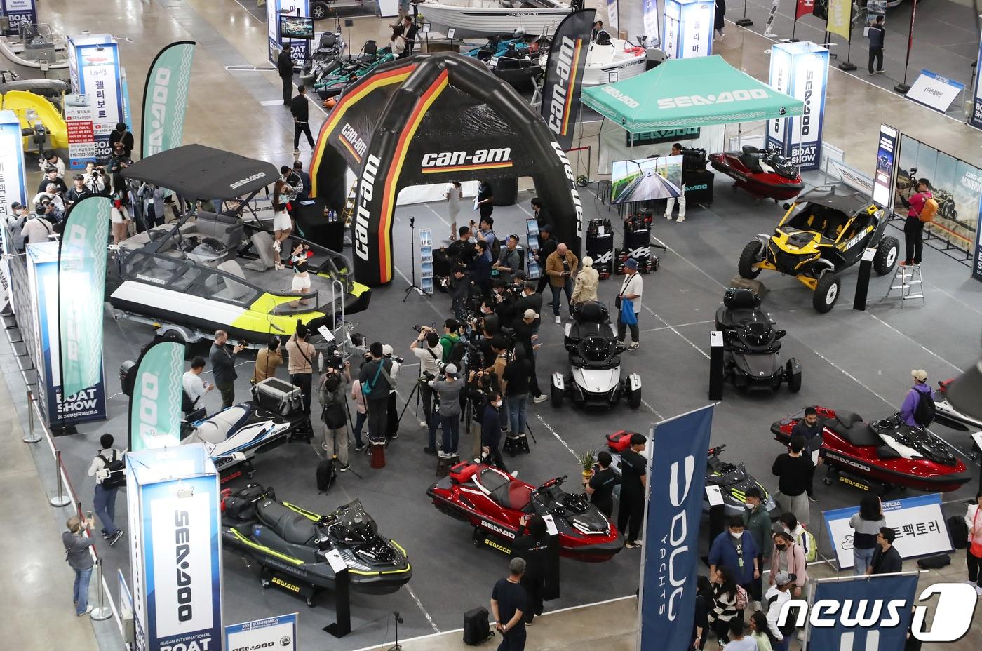 본문 이미지 - 부산 해운대구 벡스코 제1전시장에서 열린 '2024 부산국제보트쇼'(사진은 기사 내용과 관련 없음) 2024.4.19/뉴스1 ⓒ News1 윤일지 기자