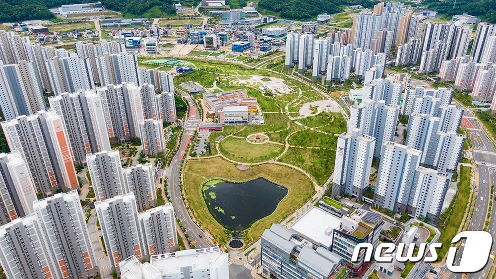 본문 이미지 - 강원 원주시 지정면 기업도시 전경. (원주시 제공) 2024.4.21/뉴스1