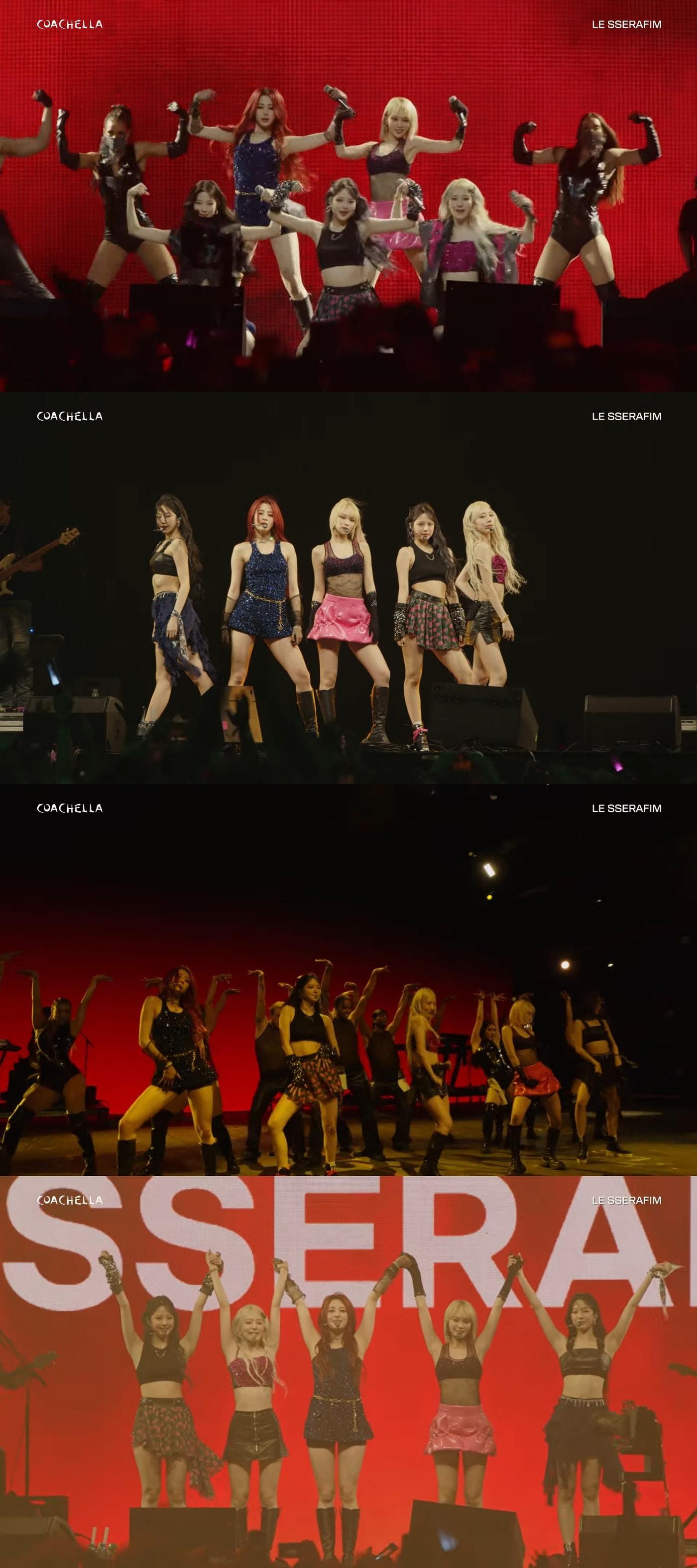 본문 이미지 - 르세라핌('코첼라 밸리 뮤직 앤드 아츠 페스티벌' 공식 유튜브 제공)