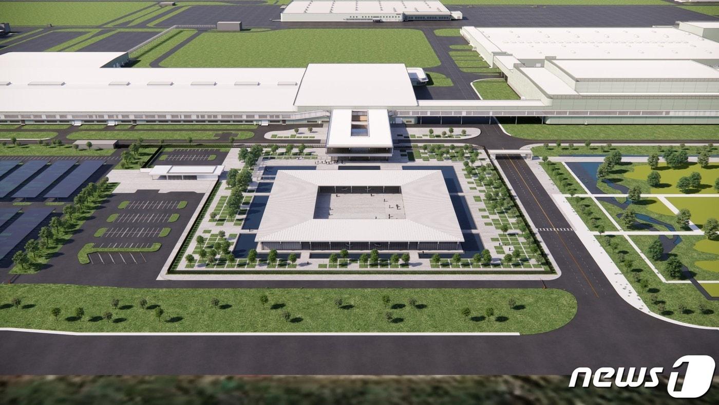 올해 하반기 가동 예정인 미국 조지아주 브라이언 카운티 ‘현대차그룹 메타플랜트 아메리카’ 조감도. (현대차그룹 제공) 2024.4.22/뉴스1