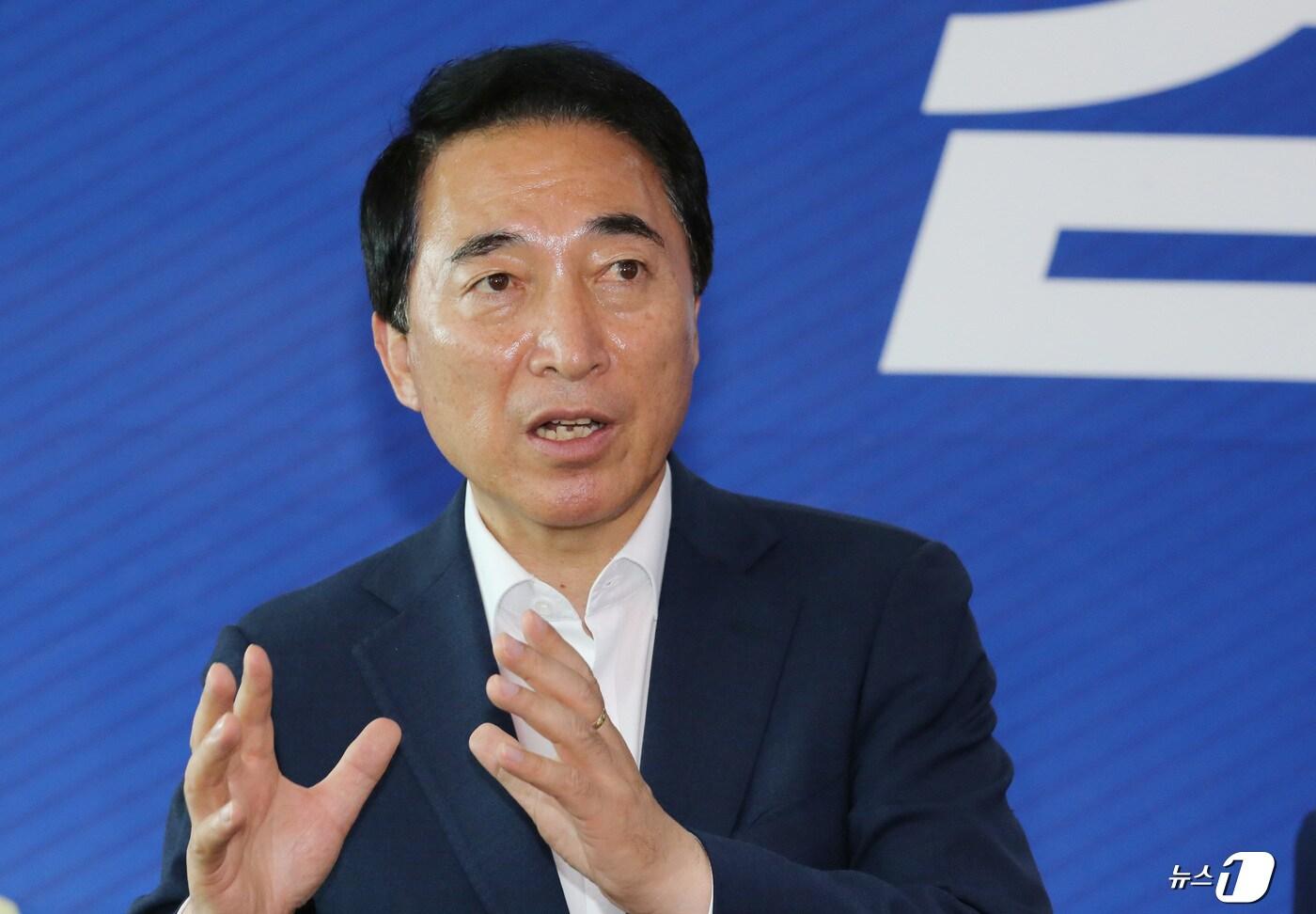 박수현 국회의원 당선인이 22일 충남 공주 사무실에서 뉴스1과 인터뷰를 하고 있다. 2024.4.22/뉴스1 ⓒ News1 김기태 기자