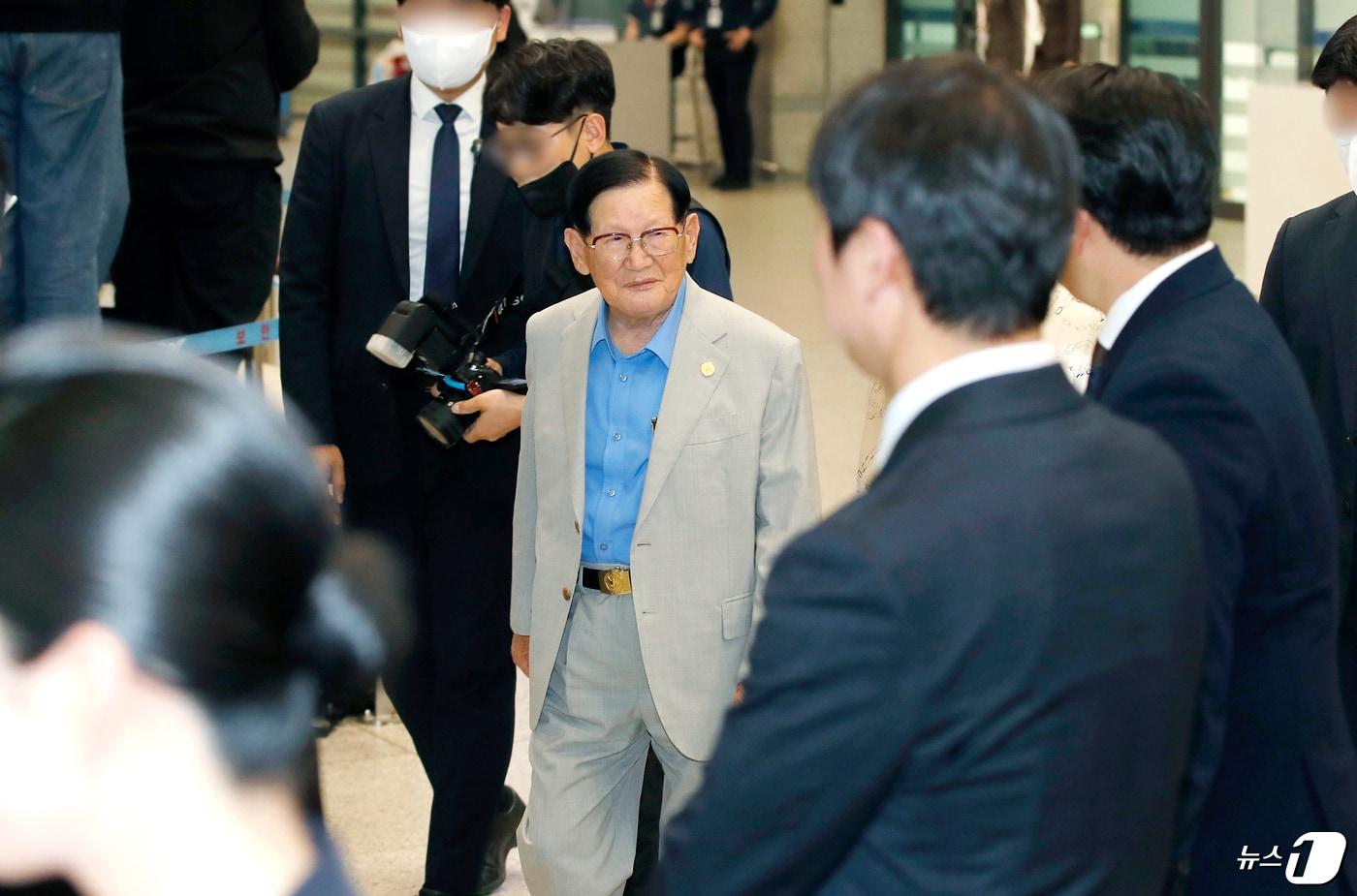 본문 이미지 - 신천지예수교 증거장막성전의 이만희 총회장./뉴스1 ⓒ News1 권현진 기자